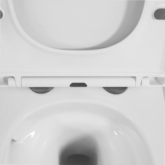 Унитаз подвесной Azario Blanco AZ-9003WT с тонкой крышкой микролифт (Система смыва Торнадо) - фото 8