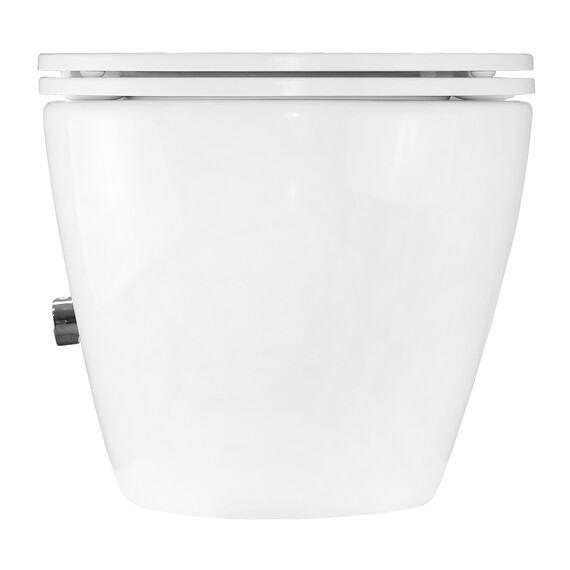 Унитаз-биде подвесной безободковый Azario Grado AZ-046E-NR с тонкой крышкой микролифт (система смыва Торнадо) - фото 14