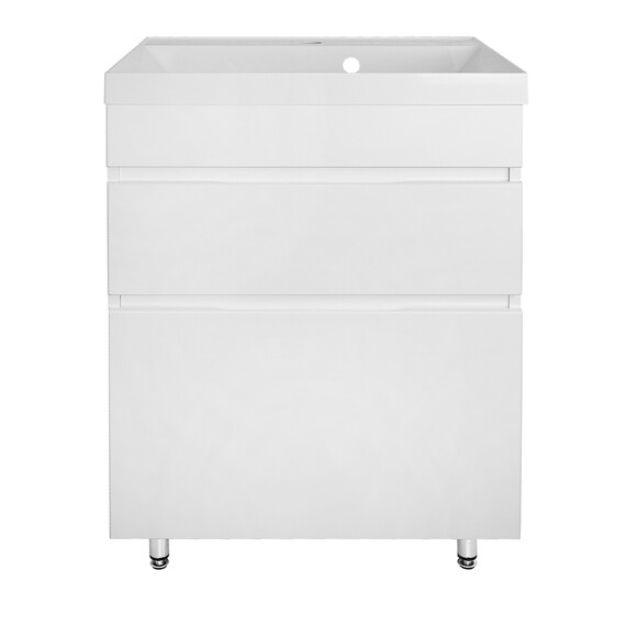 Тумба напольная с раковиной Azario Эстима 60 см CS00094592, белый глянцевый - фото 3