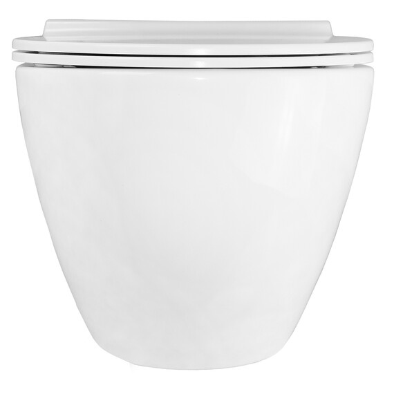 Унитаз подвесной безободковый Azario Geno AZ-2196-D с тонкой крышкой микролифт - фото 10