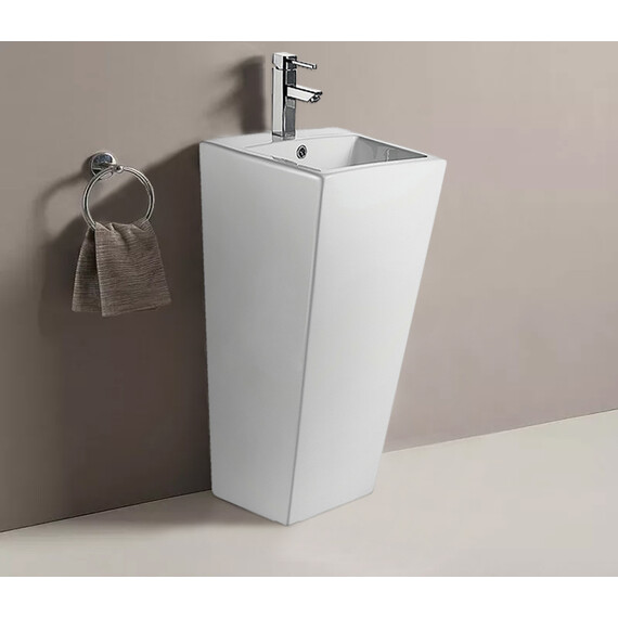 Раковина напольная Azario Fretta Square 44 см AZ-303 - фото 2