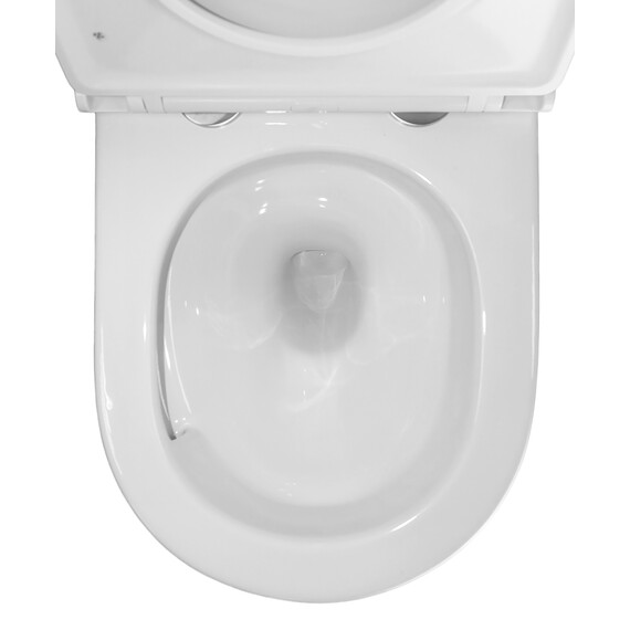 Унитаз подвесной безободковый Azario Terso AZ-092E-UQ3 (система смыва Торнадо) с тонкой крышкой микролифт - фото 9