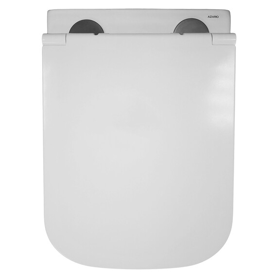 Унитаз подвесной безободковый Azario Legenda AZ-2305-AS с тонкой крышкой микролифт (Система смыва Торнадо) - фото 12