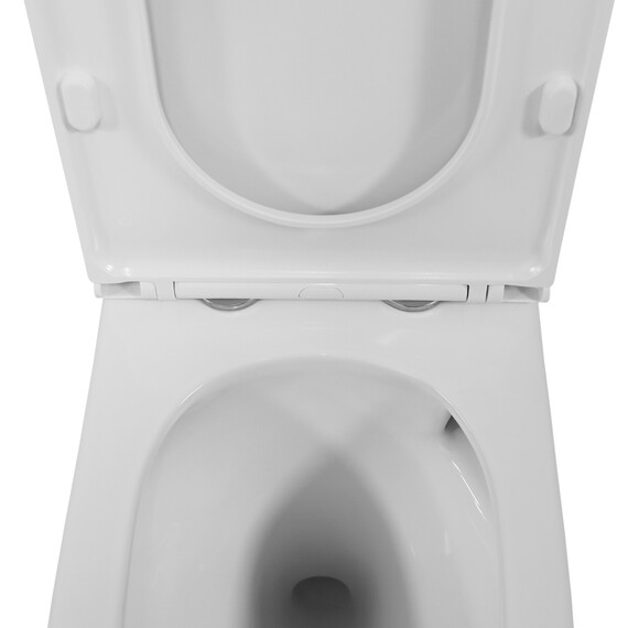 Унитаз-моноблок Azario Eagle AZ-80673 с тонкой крышкой микролифт (Система смыва Торнадо) - фото 7