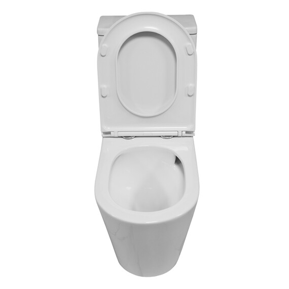 Унитаз-моноблок Azario Eagle AZ-80673 с тонкой крышкой микролифт (Система смыва Торнадо) - фото 5