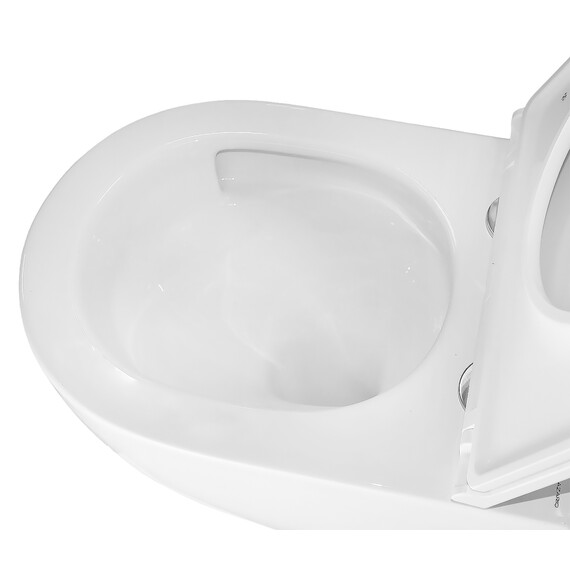 Унитаз подвесной безободковый Azario Terso AZ-092E-UQ3 (система смыва Торнадо) с тонкой крышкой микролифт - фото 7