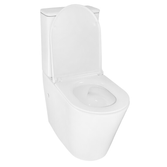 Унитаз-компакт безободковый Azario LANDER AZ-1257A с крышкой микролифт (система смыва Торнадо) - фото 3