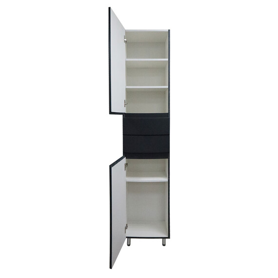 Пенал напольный Azario Эстима 40 см L CS00094560, графит - фото 4