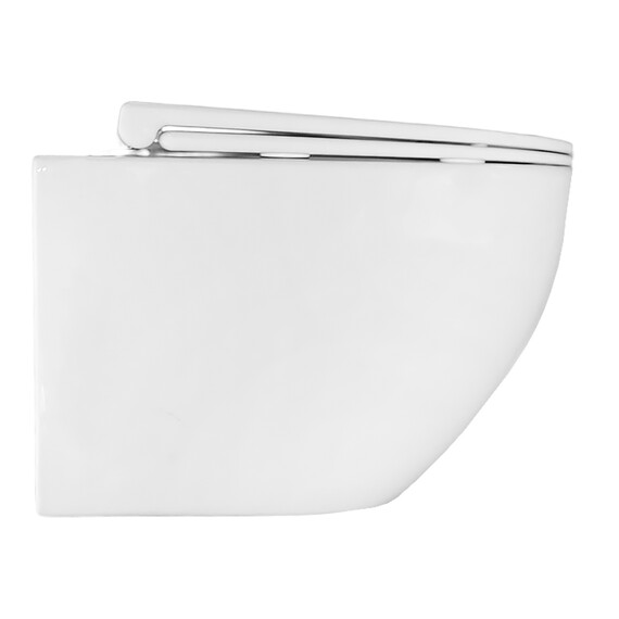 Унитаз подвесной безободковый Azario BONELLE AZ-2801E с тонкой крышкой микролифт (Система смыва торнадо) - фото 13