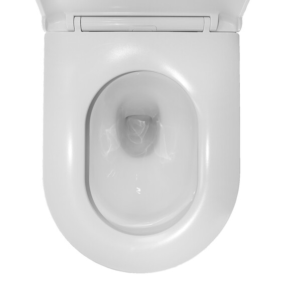 Унитаз подвесной безободковый Azario Eclat AZ-2381-A с тонкой крышкой микролифт (Система смыва Торнадо) - фото 11