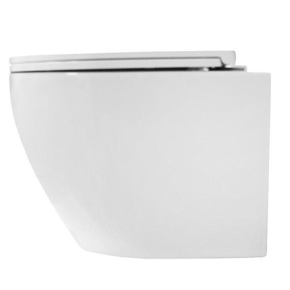 Унитаз подвесной Azario Blanco AZ-9003WT с тонкой крышкой микролифт (Система смыва Торнадо) - фото 12