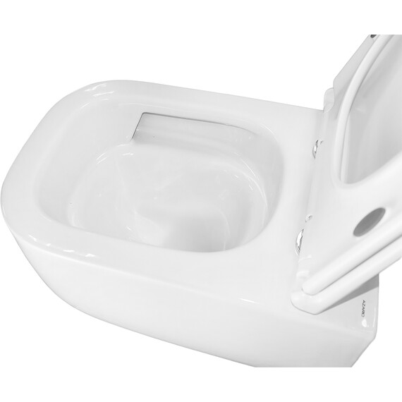 Унитаз подвесной безободковый Azario RIANO AZ-2808E с крышкой микролифт (Система смыва торнадо) - фото 7