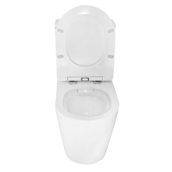 Унитаз-моноблок безободковый Azario Prime AZ-1363OP с тонкой крышкой микролифт - фото 5