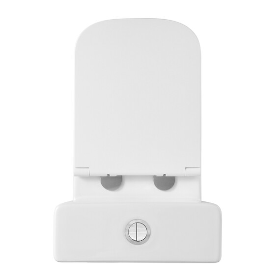 Унитаз-компакт безободковый Azario Terra AZ-6003-A с тонкой крышкой микролифт (Система смыва Торнадо) - фото 6