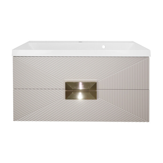 Тумба подвесная с раковиной Azario Zena 80/2 80 см CS00097029, кашемир - фото 3