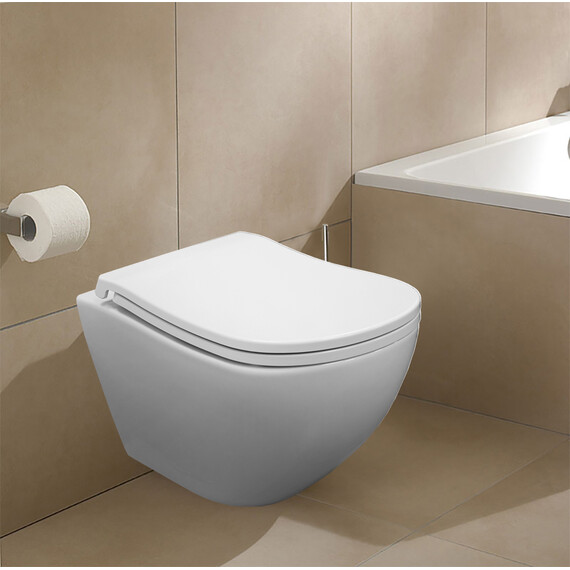 Унитаз подвесной Azario Etera AZ-118E-UQ3 с тонкой крышкой микролифт - фото 14