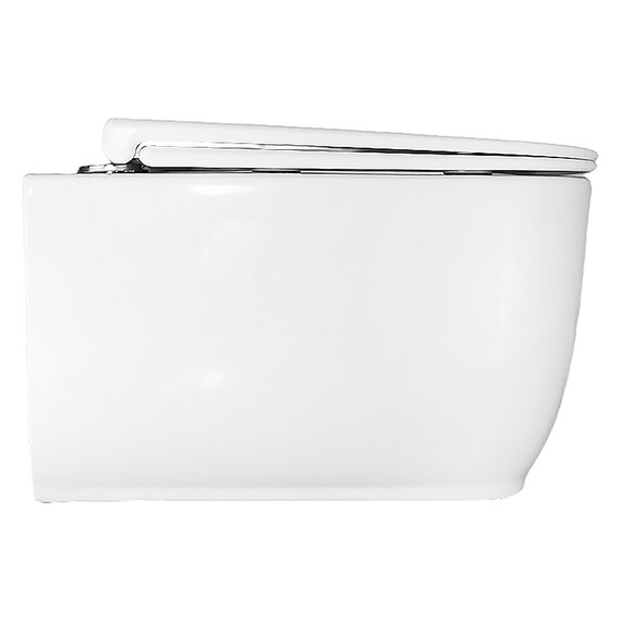 Унитаз подвесной безободковый Azario RIANO AZ-2808E с крышкой микролифт (Система смыва торнадо) - фото 12