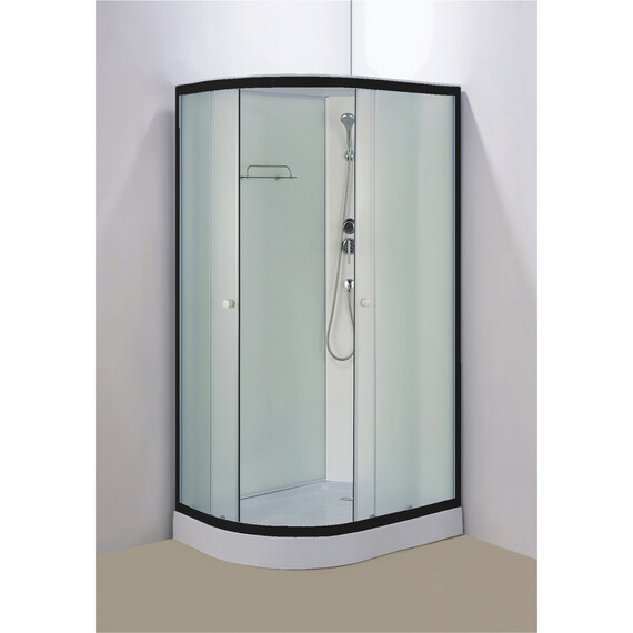 Душевая кабина Loranto 120x80 см CS-877EBTM/W-120 R, чёрный/прозрачное - фото 2