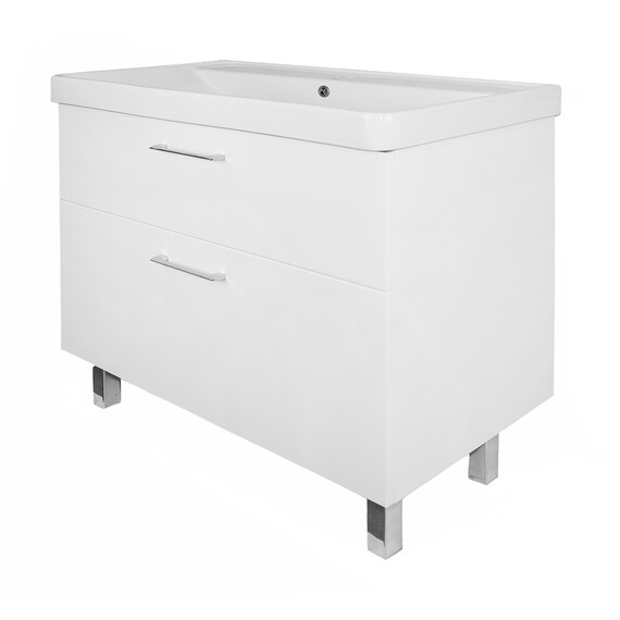 Тумба напольная с раковиной Azario Ника 90 см CS00089956, белый матовый - фото 2