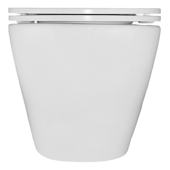 Унитаз подвесной безободковый Azario Eclat AZ-2381-A с тонкой крышкой микролифт (Система смыва Торнадо) - фото 13