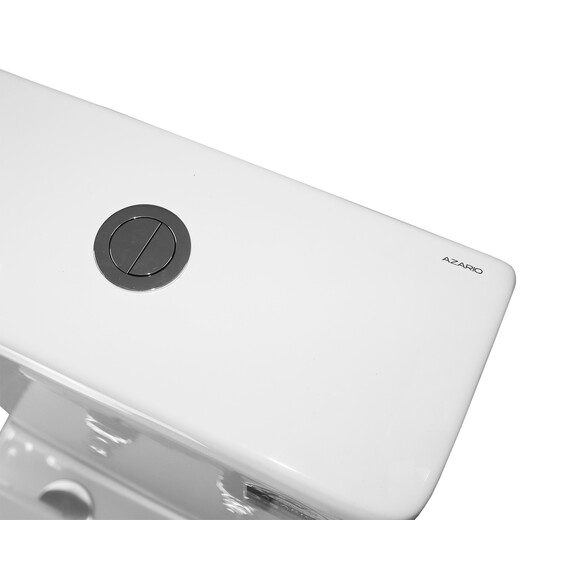 Унитаз-компакт безободковый Azario RIANO AZ-1305A с крышкой микролифт (система смыва Торнадо) - фото 10