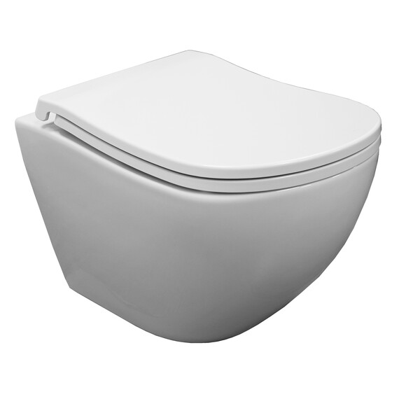 Унитаз подвесной Azario Etera AZ-118E-UQ3 с тонкой крышкой микролифт - фото 2