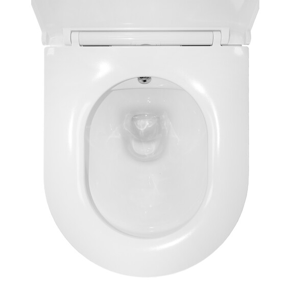 Унитаз-биде подвесной безободковый Azario Grado AZ-046E-NR с тонкой крышкой микролифт (система смыва Торнадо) - фото 12