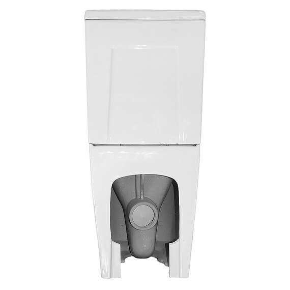 Унитаз-компакт безободковый Azario Quadro AZ-2175-1 с тонкой крышкой микролифт - фото 13