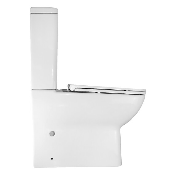 Унитаз-компакт безободковый Azario VARO AZ-2171 с тонкой крышкой микролифт - фото 13