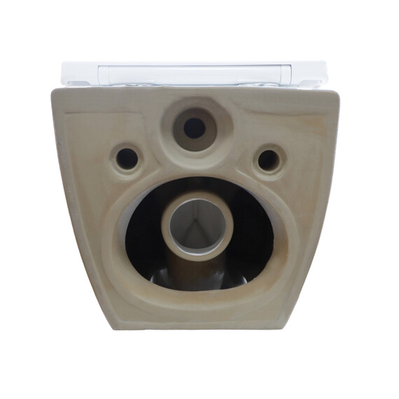 Унитаз подвесной безободковый Azario RUMBA AZ-5175T-WHT с тонкой крышкой микролифт (система смыва Торнадо) - фото 5