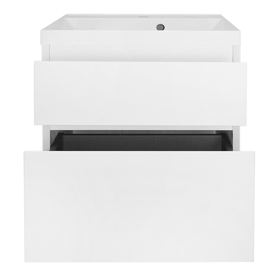 Тумба подвесная с раковиной Azario Velluto 60 см CS00097535, белый матовый - фото 3