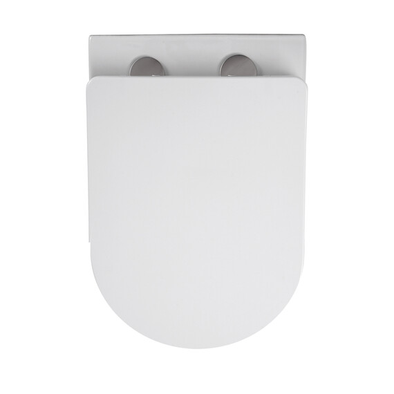 Унитаз подвесной Azario Lista AZ-1177T с тонким быстросъемным сиденьем микролифт (Система смыва Торнадо) - фото 11