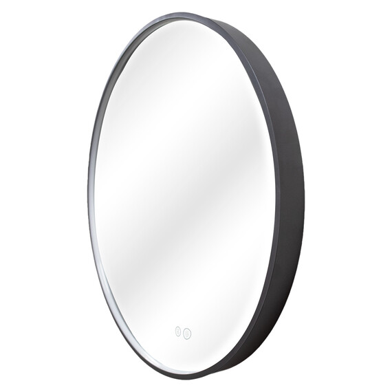 Зеркало Azario Димион 60 см АZ-LED010525 (подсветка, подогрев и сенсорный выключатель) серый матовый - фото 2