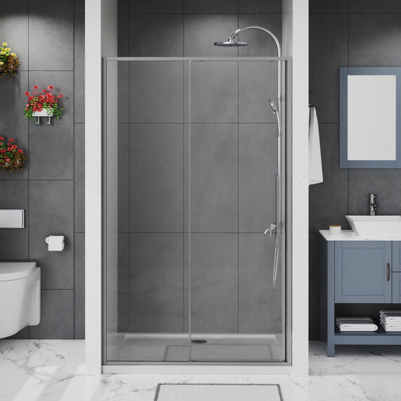 Душевая дверь Azario SHANGHAI 120 см AZ-Y43-120-MGR-CL, графит матовый/прозрачное - фото 2