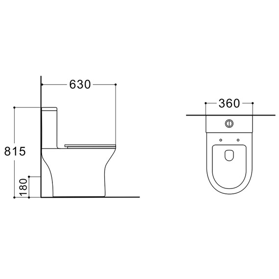 Унитаз-компакт безободковый Azario Reina AZ-2785T с тонким быстросъемным сиденьем микролифт (система смыва Торнадо) - фото 15