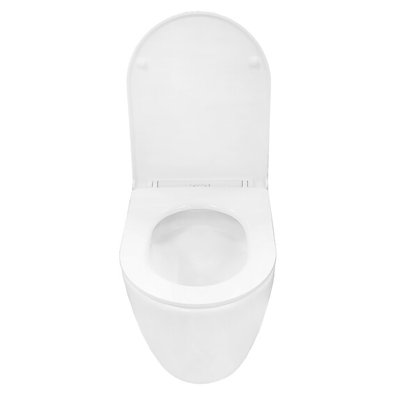 Унитаз-компакт безободковый Azario MIZEN AZ-8300 с тонкой крышкой микролифт (система смыва Торнадо) - фото 3