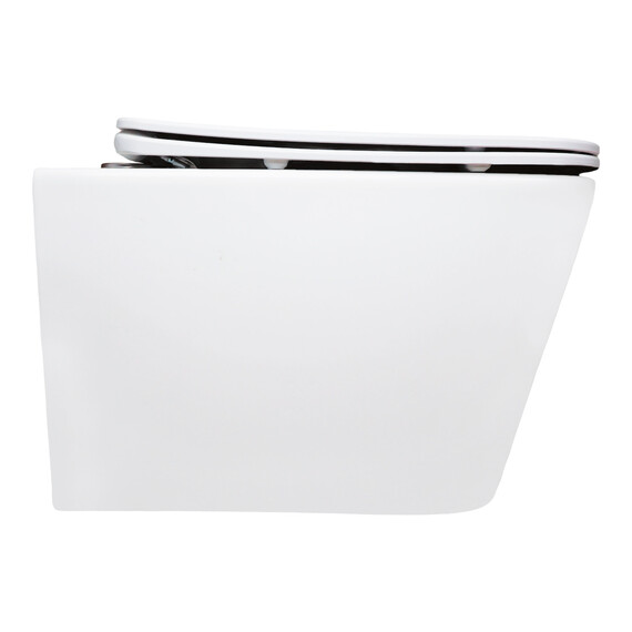 Унитаз подвесной безободковый Azario AIRA AZ-5171T-WHT с тонкой крышкой микролифт (система смыва Торнадо) - фото 11