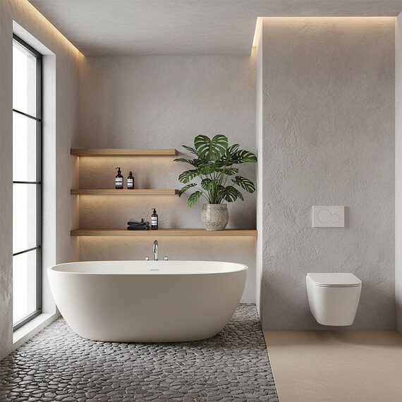 Унитаз подвесной безободковый Azario AIRA AZ-5171T-WHT с тонкой крышкой микролифт (система смыва Торнадо) - фото 13