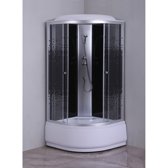 Душевая кабина Loranto 80х80 см CS-6680K 80*80*215, хром/прозрачное - фото 3