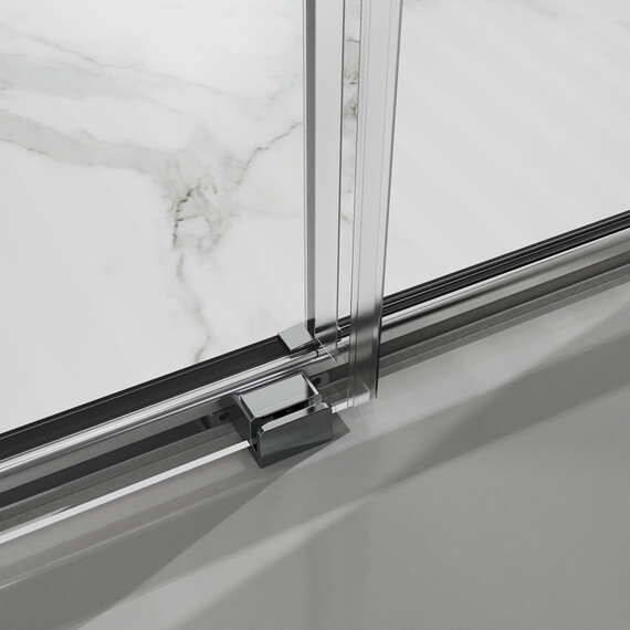 Душевая дверь Azario SHANGHAI 140 см AZ-Y43-140-MGR-CL, графит матовый/прозрачное - фото 6