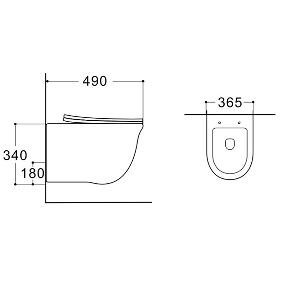 Унитаз подвесной Azario Lista AZ-1177T с тонким быстросъемным сиденьем микролифт (Система смыва Торнадо) - фото 15