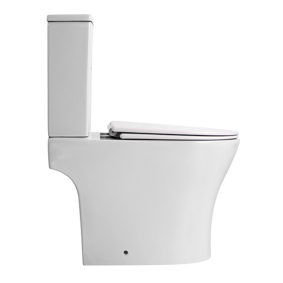 Унитаз-компакт безободковый Azario Reina AZ-2785T с тонким быстросъемным сиденьем микролифт (система смыва Торнадо) - фото 10