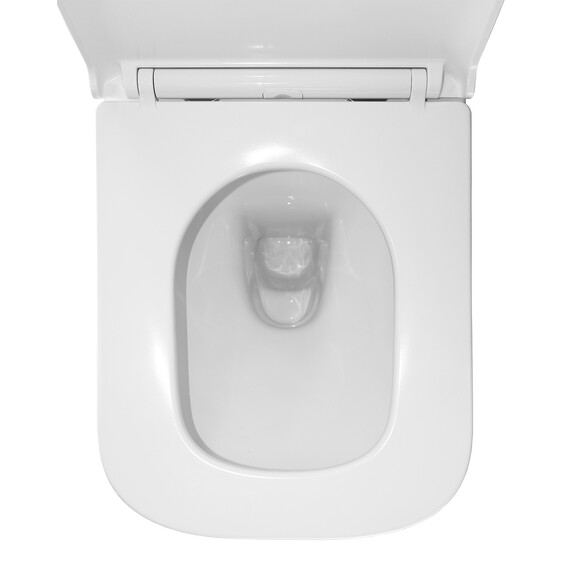 Унитаз-компакт безободковый Azario VARO AZ-2171 с тонкой крышкой микролифт - фото 9