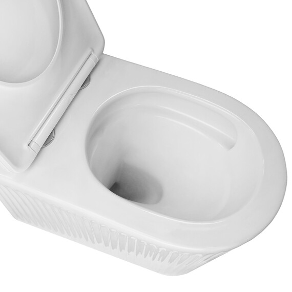 Унитаз подвесной Azario Still AZ-1909T с тонким быстросъемным сиденьем микролифт (Система смыва Торнадо) - фото 7