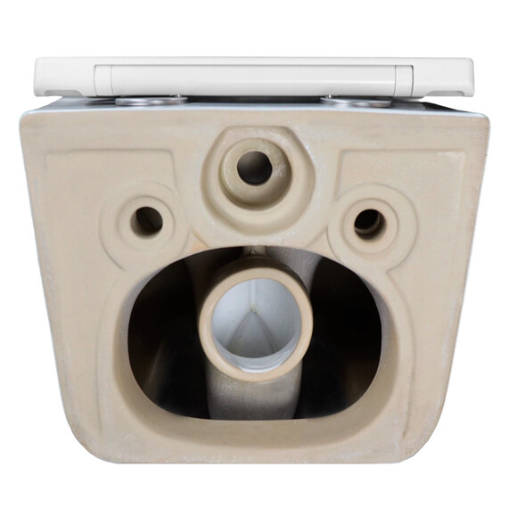 Унитаз подвесной безободковый Azario Nata AZ-5102T-WHT с тонким быстросъемным сиденьем микролифт (Система смыва торнадо) - фото 12