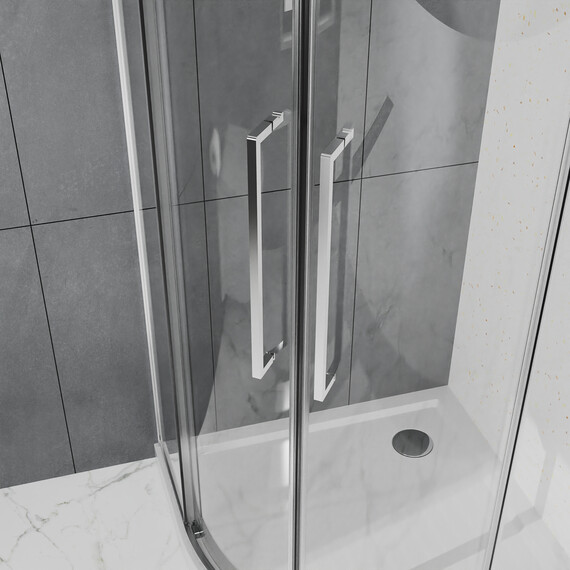 Душевое ограждение Azario SHANGHAI 100x100 см AZ-S43-100-MB-CL, чёрный матовый/прозрачное - фото 5