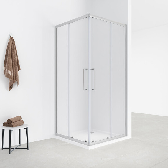 Душевое ограждение Loranto 120x80 см CS-AB01S-128, сатин/прозрачное - фото 5