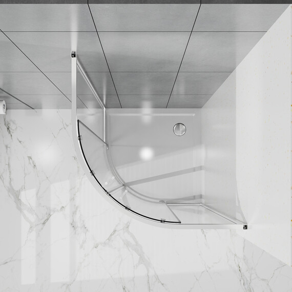 Душевое ограждение Azario SHANGHAI 90x90 см AZ-S43-90-MB-CL, чёрный матовый/прозрачное - фото 6