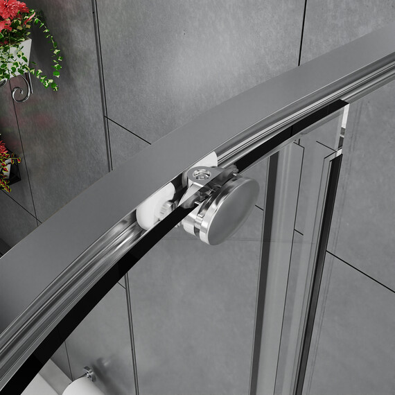 Душевое ограждение Azario SHANGHAI 100x100 см AZ-R43-100-MGR-CL, графит матовый/прозрачное - фото 4