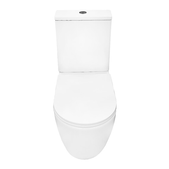 Унитаз-компакт безободковый Azario MIZEN AZ-8300 с тонкой крышкой микролифт (система смыва Торнадо) - фото 2